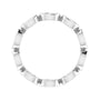 Sapphire Row Natural Diamond Marquise Station Band - Platinum, 4 × 2 mm, 5 (view 2)