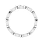 Sapphire Row Natural Diamond Marquise Station Band - Platinum, 4 × 2 mm, 6 (view 2)