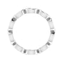 Sapphire Row Natural Diamond Marquise Station Band - Platinum, 4 × 2 mm, 7 (view 2)