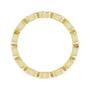 Sapphire Row Natural Diamond Marquise Station Band - 14K Yellow Gold, 3 × 1.5 mm, 5 (view 2)
