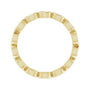 Sapphire Row Natural Diamond Marquise Station Band - 14K Yellow Gold, 3 × 1.5 mm, 7 (view 2)