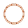 Sapphire Row Natural Diamond Marquise Station Band - 14K Rose Gold, 3.5 × 1.75 mm, 5 (view 2)