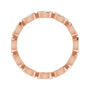 Sapphire Row Natural Diamond Marquise Station Band - 14K Rose Gold, 3.5 × 1.75 mm, 6 (view 2)