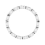 Sapphire Row Natural Diamond Marquise Station Band - 14K White Gold, 3 × 1.5 mm, 6 (view 2)
