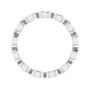Sapphire Row Natural Diamond Marquise Station Band - 14K White Gold, 3 × 1.5 mm, 7 (view 2)