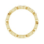 Sapphire Row Natural Diamond Marquise Station Band - 14K Yellow Gold, 4 × 2 mm, 5 (view 2)