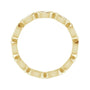 Sapphire Row Natural Diamond Marquise Station Band - 14K Yellow Gold, 4 × 2 mm, 6 (view 2)