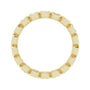 Sapphire Row Lab-Grown Diamond Asscher Station Band - 14K Yellow Gold, 2 × 2 mm, 6 (view 2)