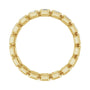 Sapphire Row Lab-Grown Diamond Asscher Station Band - 14K Yellow Gold, 2 × 2 mm, 7 (view 2)