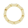 Sapphire Row Lab-Grown Diamond Emerald-Cut Station Band - 10K Yellow Gold, 4 (view 2)