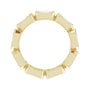 Sapphire Row Lab-Grown Diamond Emerald-Cut Station Band - 10K Yellow Gold, 5.25 (view 2)