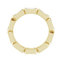 Sapphire Row Lab-Grown Diamond Emerald-Cut Station Band - 10K Yellow Gold, 6.25 (view 2)