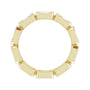 Sapphire Row Lab-Grown Diamond Emerald-Cut Station Band - 10K Yellow Gold, 7.75 (view 2)