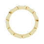 Sapphire Row Lab-Grown Diamond Emerald-Cut Station Band - 10K Yellow Gold, 8.75 (view 2)