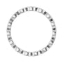 Sapphire Row Lab-Grown Diamond Marquise Station Band - 14K White Gold, 3 × 1.5 mm, 7 (view 2)