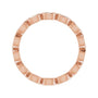 Sapphire Row Lab-Grown Diamond Marquise Station Band - 14K Rose Gold, 3 × 1.5 mm, 5 (view 2)