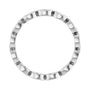 Sapphire Row Lab-Grown Diamond Marquise Station Band - 14K White Gold, 3.5 × 1.75 mm, 7 (view 2)