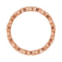 Sapphire Row Lab-Grown Diamond Marquise Station Band - 14K Rose Gold, 4 × 2 mm, 7 (view 2)
