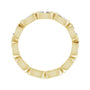 Sapphire Row Lab-Grown Diamond Oval Station Band - 10K Yellow Gold, 8.25 (view 2)