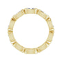 Sapphire Row Lab-Grown Diamond Oval Station Band - 10K Yellow Gold, 6 (view 2)