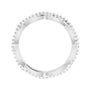 Sapphire Row Natural Diamond Infinity Pavé Eternity Band - Platinum, 4.5 (view 2)