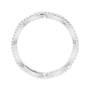 Sapphire Row Natural Diamond Infinity Pavé Eternity Band - Platinum, 7.5 (view 2)