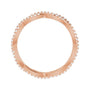 Sapphire Row Natural Diamond Infinity Pavé Eternity Band - 14K Rose Gold, 8 (view 2)