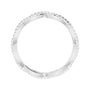 Sapphire Row Natural Diamond Infinity Pavé Eternity Band - 14K White Gold, 8 (view 2)