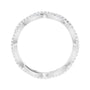 Sapphire Row Natural Diamond Infinity Pavé Eternity Band - 14K White Gold, 6.5 (view 2)