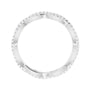 Sapphire Row Natural Diamond Infinity Pavé Eternity Band - Platinum, 6 (view 2)