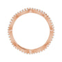 Sapphire Row Natural Diamond Infinity Pavé Eternity Band - 14K Rose Gold, 5.5 (view 2)