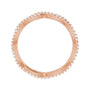 Sapphire Row Natural Diamond Infinity Pavé Eternity Band - 14K Rose Gold, 7.5 (view 2)