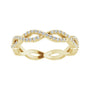 Sapphire Row Natural Diamond Infinity Pavé Eternity Band - 14K Yellow Gold, 7.5 (view 3)