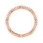 Sapphire Row Lab-Grown Diamond Infinity Pavé Eternity Band - 14K Rose Gold, 6 (view 2)