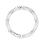 Sapphire Row Lab-Grown Diamond Infinity Pavé Eternity Band - Platinum, 4 (view 2)