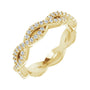 Sapphire Row Lab-Grown Diamond Infinity Pavé Eternity Band - 14K Yellow Gold, 4