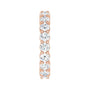Sapphire Row Natural Diamond Shared-Prong Eternity Band - 14K Rose Gold (view 4)