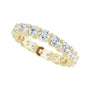 Sapphire Row Natural Diamond Shared-Prong Eternity Band - 18K Yellow Gold (view 5)
