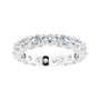 Sapphire Row Natural Diamond Shared-Prong Eternity Band - 18K White Gold (view 3)