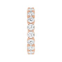 Sapphire Row Lab-Grown Diamond Shared-Prong Eternity Band - 14K Rose Gold, 4 (view 4)