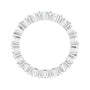 Sapphire Row Lab-Grown Diamond Shared-Prong Eternity Band - 14K White Gold, 4 (view 2)