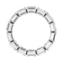 Sapphire Row Natural Diamond Emerald-Cut Eternity Band - Platinum, 5 × 3.5 mm, 8.5 (view 2)