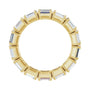 Sapphire Row Natural Diamond Emerald-Cut Eternity Band - 14K Yellow Gold, 5 × 3.5 mm, 8 (view 2)