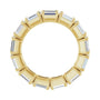 Sapphire Row Natural Diamond Emerald-Cut Eternity Band - 14K Yellow Gold, 5 × 3.5 mm, 5.5 (view 2)