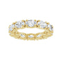 Sapphire Row Natural Diamond Oval Eternity Band - 14K Yellow Gold, 6 × 4 mm, 8.5 (view 3)