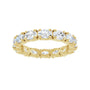 Sapphire Row Natural Diamond Oval Eternity Band - 14K Yellow Gold, 5 × 3.5 mm, 8.5 (view 3)