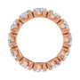 Sapphire Row Natural Diamond Oval Eternity Band - 14K Rose Gold, 5 × 3.5 mm, 5 (view 2)