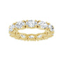 Sapphire Row Natural Diamond Oval Eternity Band - 14K Yellow Gold, 6 × 4 mm, 8 (view 3)