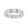 Sapphire Row Natural Diamond Oval Eternity Band - Platinum, 6 × 4 mm, 4 (view 3)