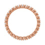 Sapphire Row Natural Diamond Round Eternity Band - 14K Rose Gold, 2.25 mm, 7.5 (view 2)